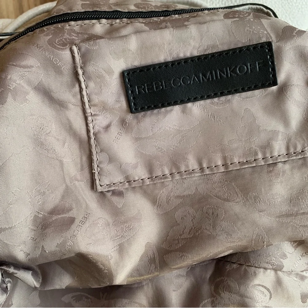 Rebecca Minkoff Backpack Leather tassel Drawstring Magnetic snap Closure Flaptop - Picture 7 of 16